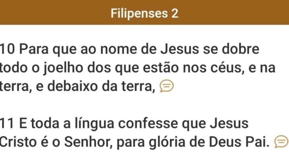 Filipenses 2:10-11