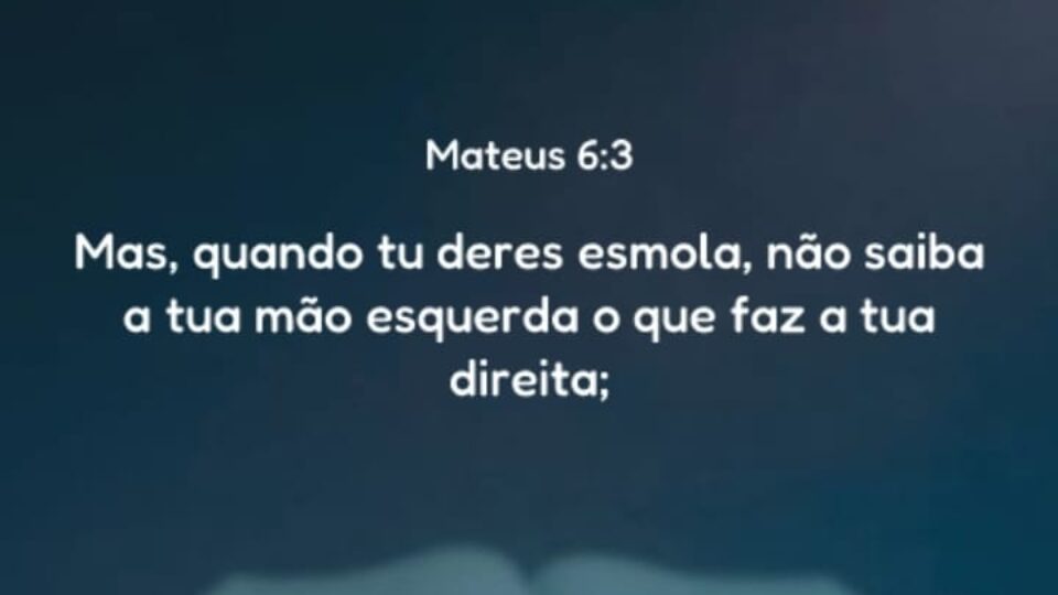 Mateus 6:3