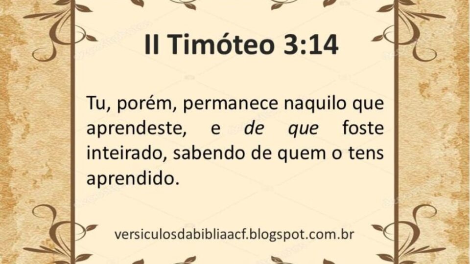 2 Timóteo 3:14