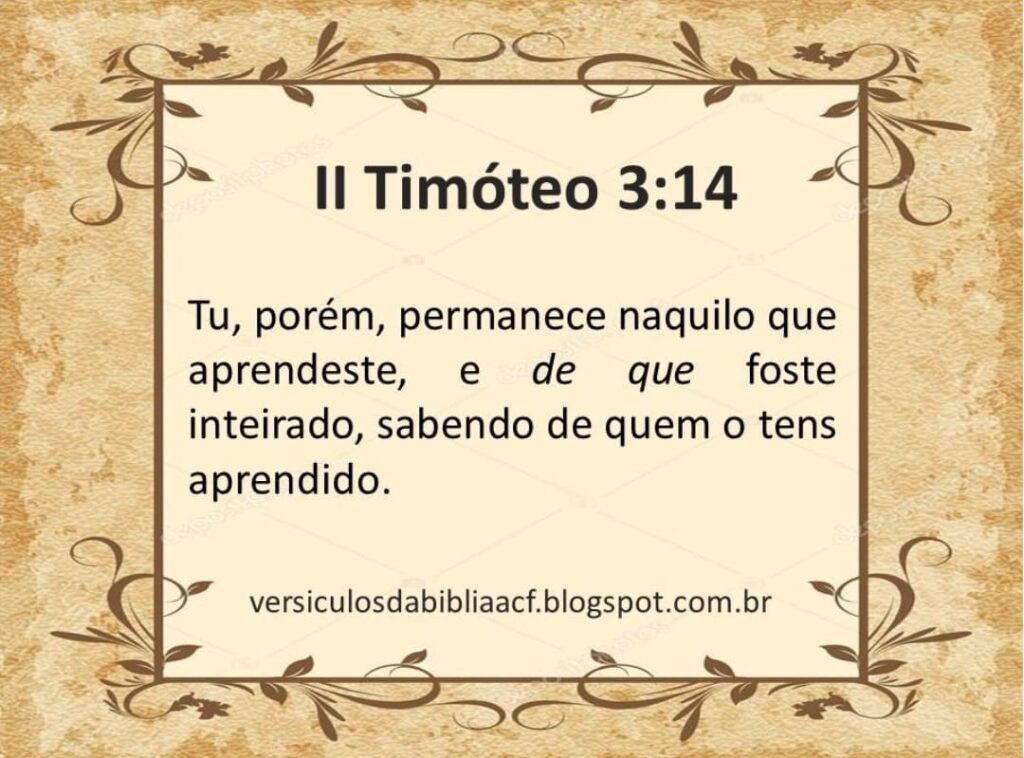 2 Timóteo 3:14